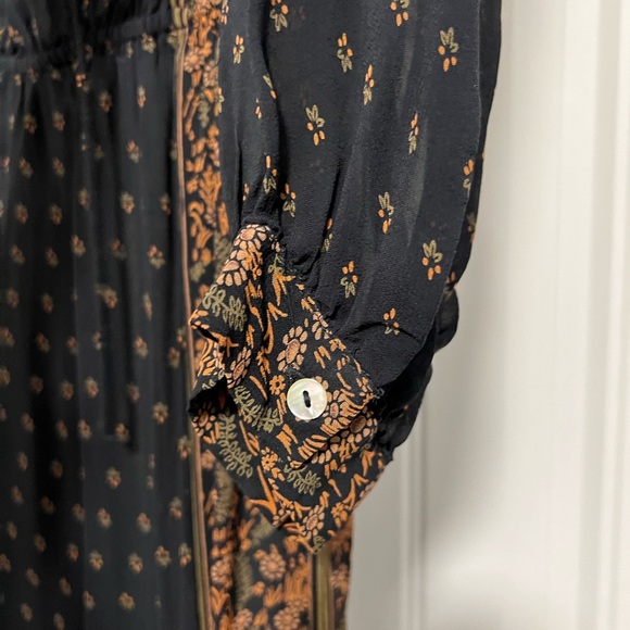 Lucky Brand Sheer Bohemian Dress with slip - Picture 3 of 6